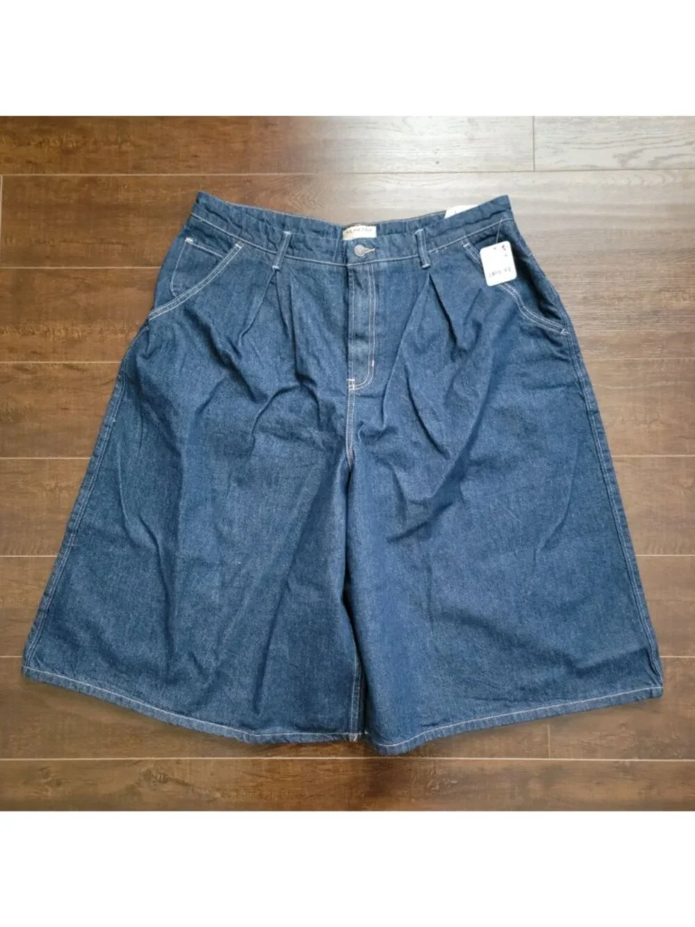 Free People CRVY Antonia Crop Denim Culotte Shorts Jorts Vintage Retro Womens 26